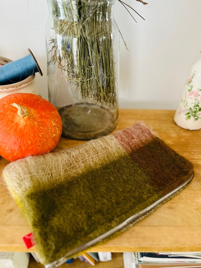 Grande pochette laine Mohair française