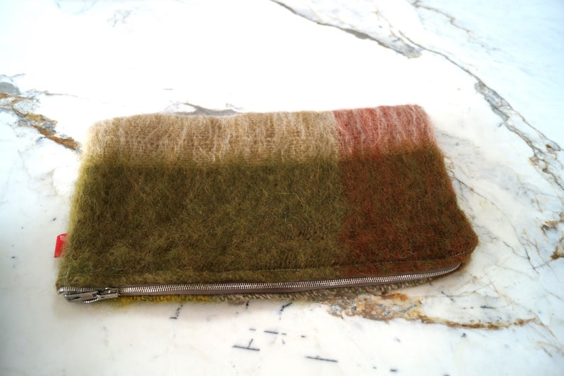 Grande Pochette Mohair vert Sorgue image 2