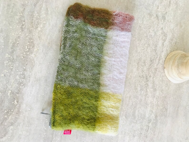 Grande Pochette Mohair vert Sorgue image 7