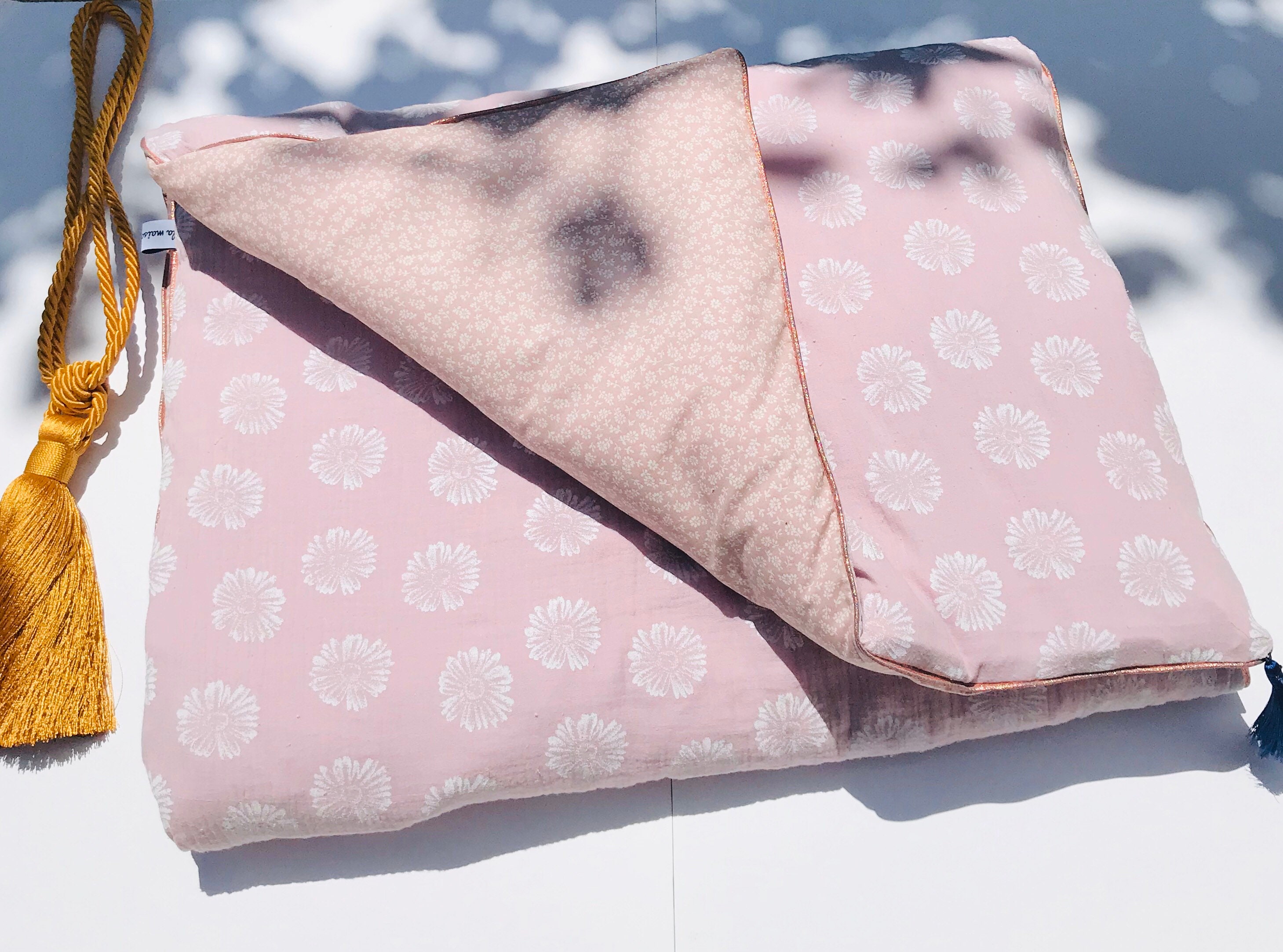 Édredon Couverture Pour Bébé Oeko Tex Freesia Rose Poudré