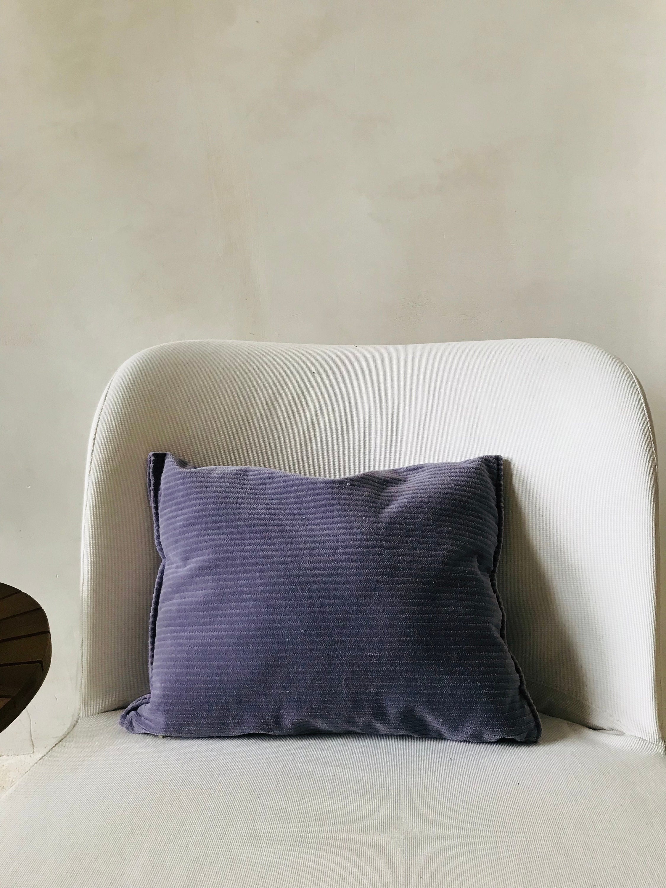 Coussin Vintage 1950 Velours Côtelé