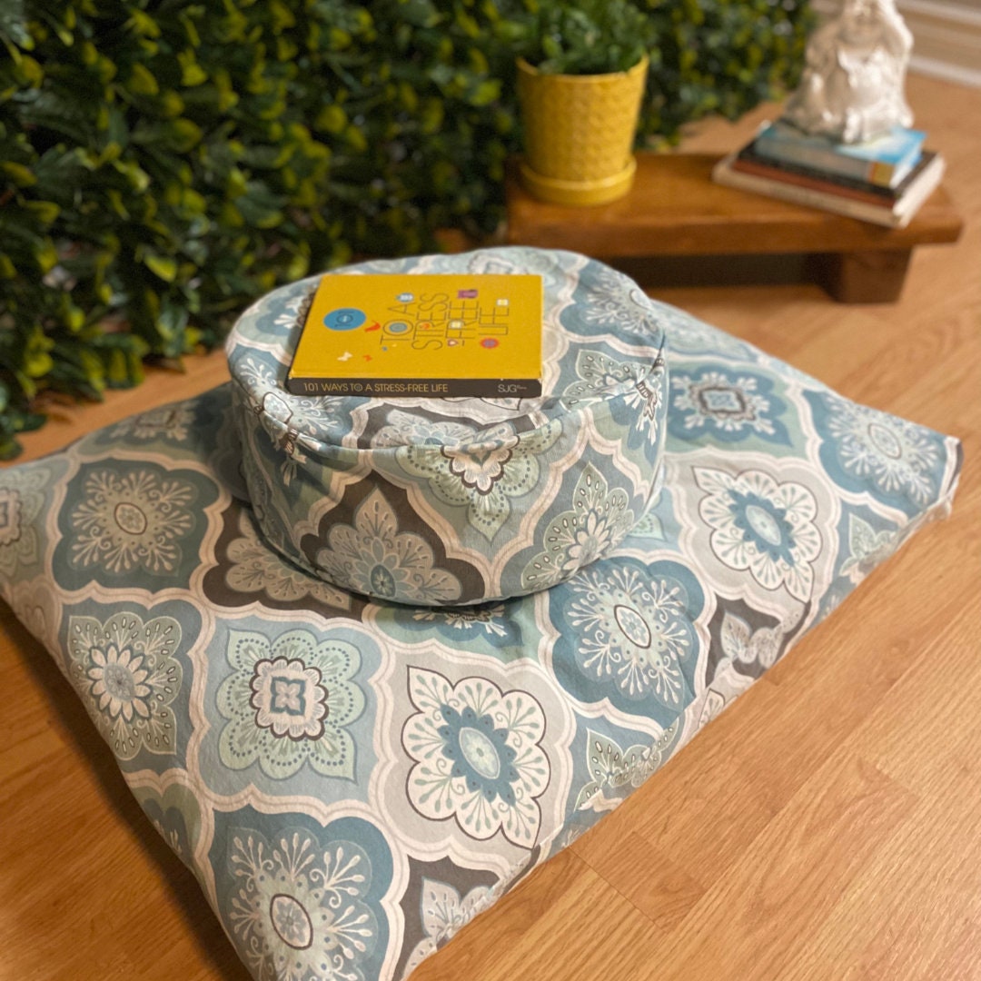 Meditation Cushion Zabuton & Zafu Sit Set Handmade in Canada Etsy
