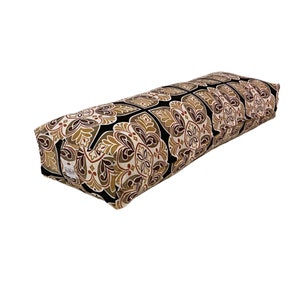 Handmade Yoga Bolster, Wipeable, washable Removable Cover, Hatha, Iyengar & Restorative  Yoga Pillow, Made in Canada