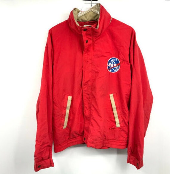 champion nasa jacket red