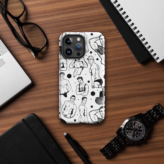 Pin-up Polka Dots Tough Case for Iphone | Gay Pin-up, Shirtless Men, Sexy Guys, Hand-drawn Patterned Phone Case, Gay Tech, iPhone Cases - Etsy Pin-up Polka Dots Tough Case for Iphone | Gay Pin-up, Shirtless Men, Sexy Guys, Hand-drawn Patterned Phone Case, Gay Tech, iPhone Cases - Etsy