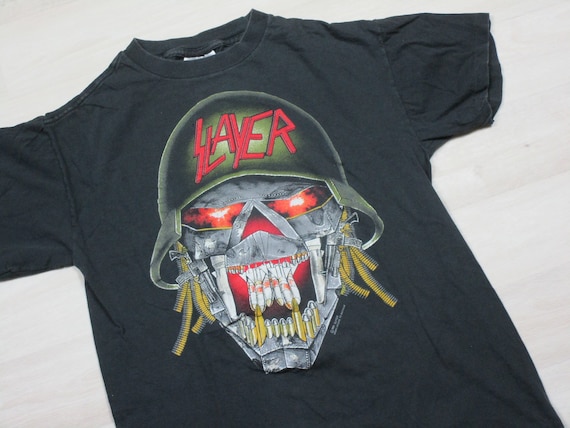 Vintage 1991 SLAYER Clash of the Titans T-shirt Original Brockum 