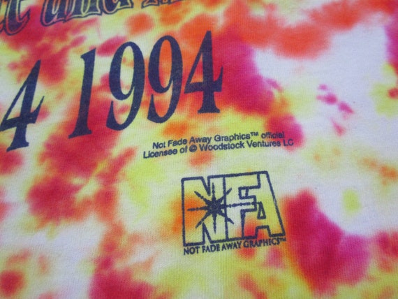 Vintage 1994 Woodstock Concert Festival Tie Dye S… - image 9