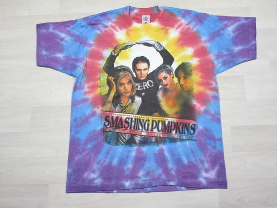 Vintage 1996 The Smashing Pumpkins Tour T-Shirt T… - image 2