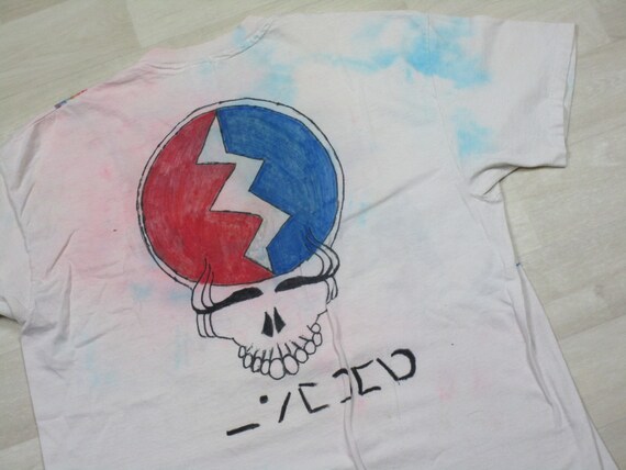 Vintage Grateful Dead T-Shirt (XL) Hand-Drawn Art… - image 7