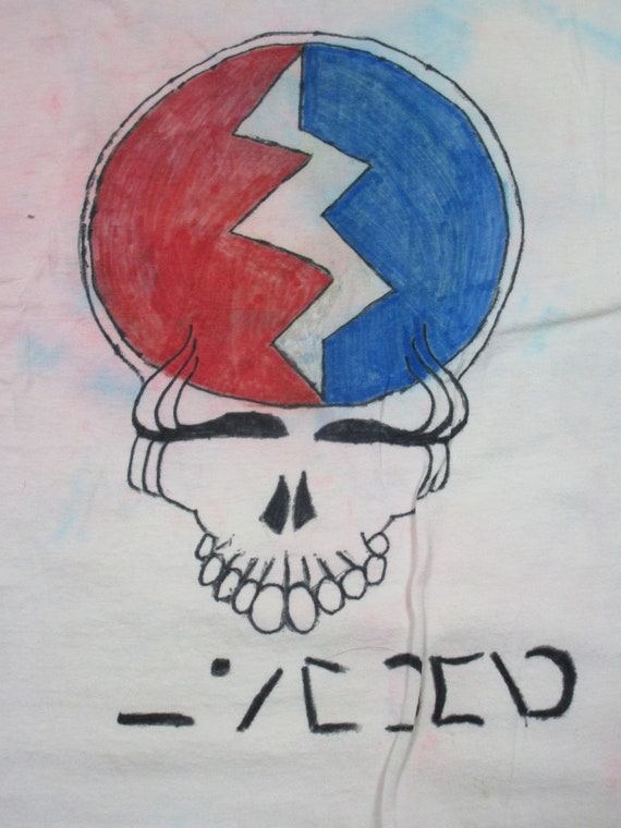 Vintage Grateful Dead T-Shirt (XL) Hand-Drawn Art… - image 6