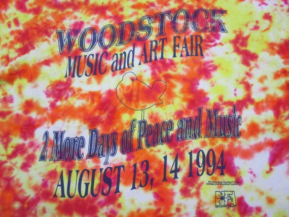 Vintage 1994 Woodstock Concert Festival Tie Dye S… - image 8