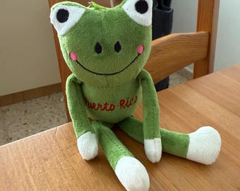 Puerto Roco Peluche Coqui Rana Llavero Suave Viaje Recuerdo Coqui Isla Regalo Sapo Concho