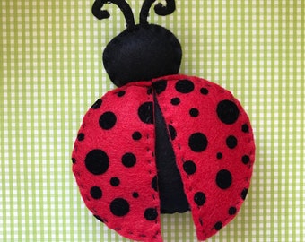 Felt Ladybug Plushie Pattern