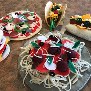 Build-a-Meal Felt Patterns