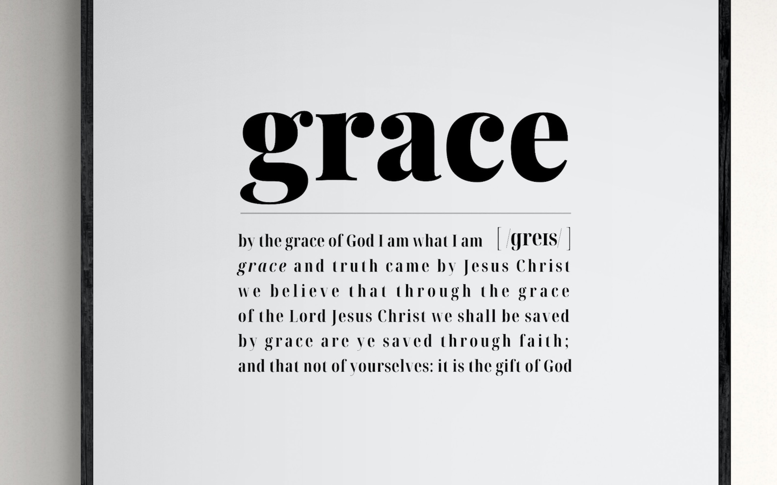 Christian Definition Of Grace