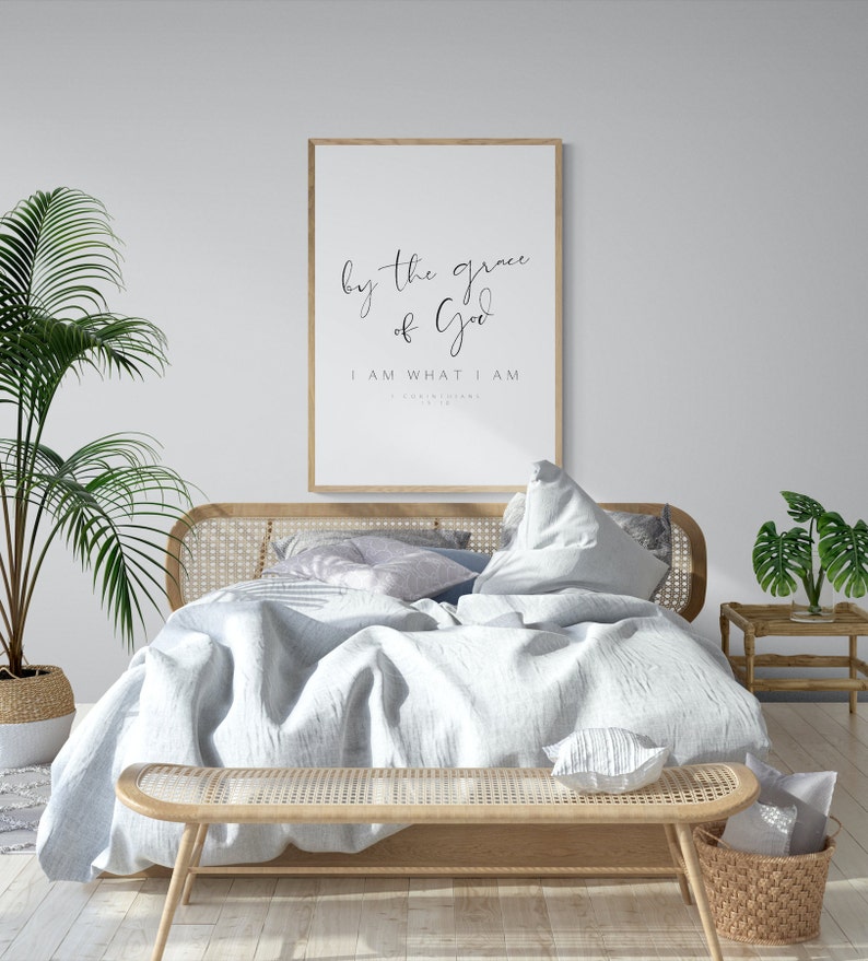 By the Grace of God I Am What I Am Modern Minimalist - Etsy
