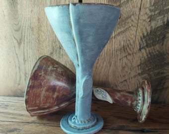 Hand built Wine Goblets inspired by  Renaissance Faires and Festivals