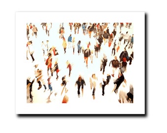 Human Race - Limited Edition Giclée Print einer modernen Crowd-Szene