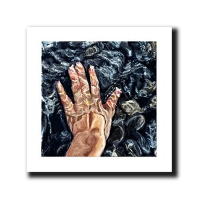 Cool Waters - Limited Edition Giclée Print of a hand underwater in a rock pool