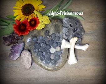 Hand crafted Anglo-Frisian runes, the 24 elder futhark, 1st 5 of the jotnir. Odin's runes, norse, viking, healing runes made to order.