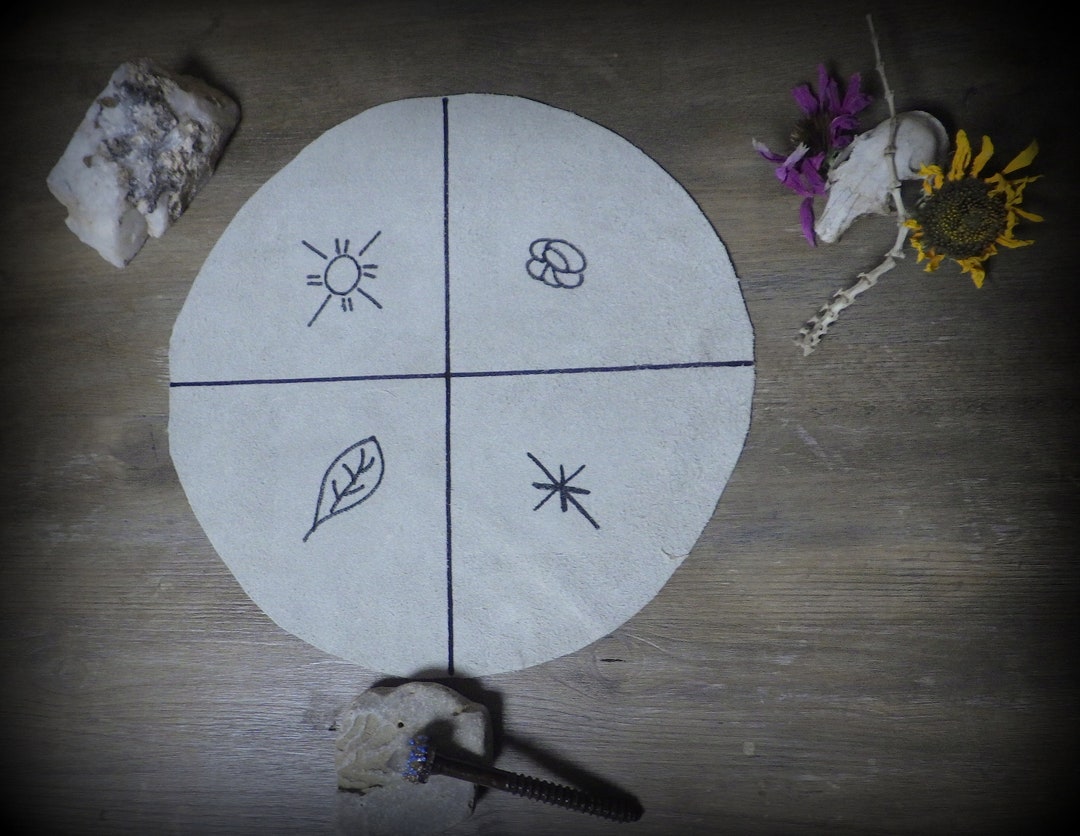 Throwing of the Bones Casting Cloth, Divination Country Magic, Conjure