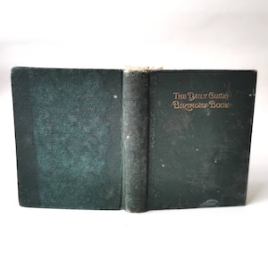 Daily Guide Birthday Book (c. 1920s) Bible Scripture Quotes, Birthday Ledger Pocket Book