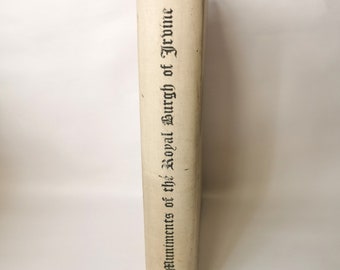 Documenti del borgo di Irvine (1891) Libro antico dell'Associazione archeologica, grandi tavole illustrate, edizione limitata, rari
