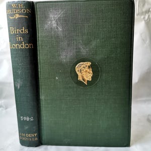 Birds in London (1923) Hudson, RARE First Limited Edition Decorative Antique Book