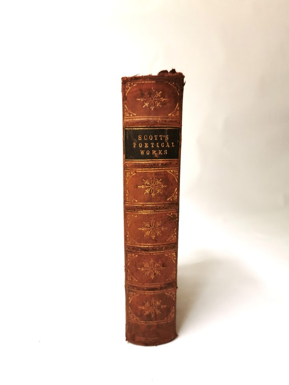 Scott's Poetical Works 1868 Sir Walter Scott, Decorative Marbled Leatherbound Antique Poetry Book - Etsy Scott's Poetical Works 1868 Sir Walter Scott, Decorative Marbled Leatherbound Antique Poetry Book - Etsy