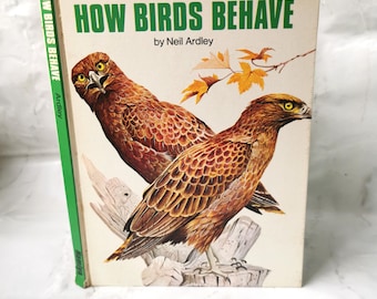 How Birds Behave (1973) Ardley, Illustrated Natural Science Vintage Book