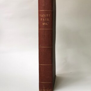 Vanity Fair (1892) & Ingoldsby Legends (1885), Unique Rebound Two Volumes in One Rare Illustrated Antique Book