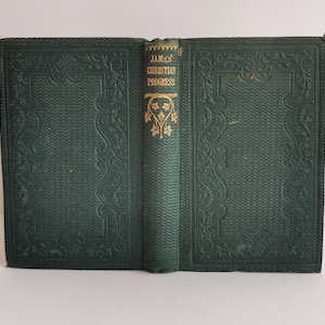 Christian Progress (1853) First Edition SCARCE Unopened John Angell James Antique Near Miniature Collectable Book