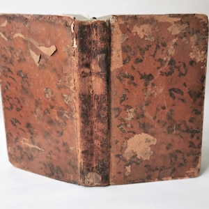 1771 Recherches Philosophiques sur les Américains, Rare 18th Century French Antique Leather Book