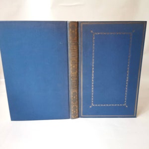 Mirror of the Parisian Bibliophile (1931) Signed, Decorative First Edition Blue Vintage Satire Book