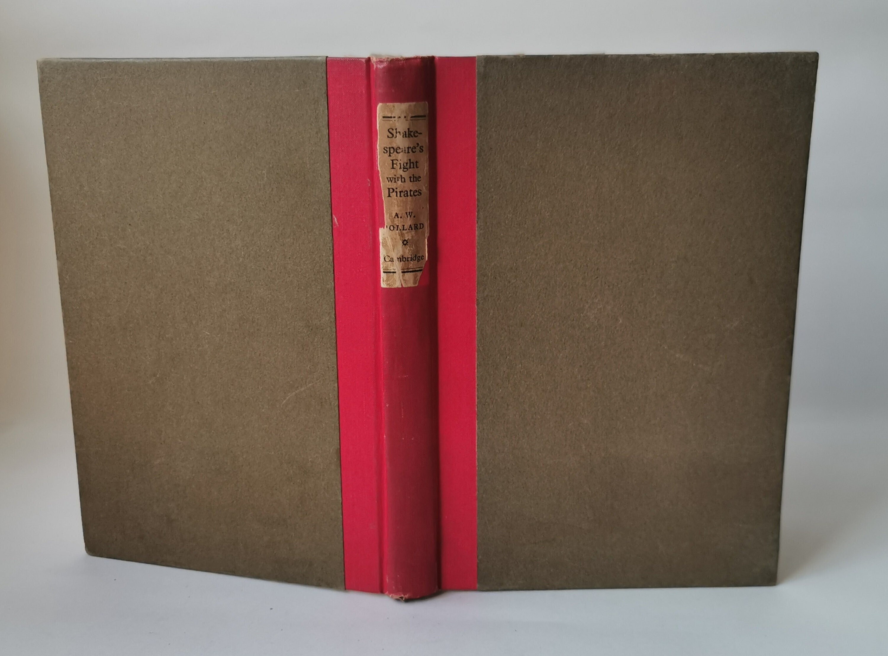 Shakespeare's Fight with Pirates (1937) Vintage Decor Shakespeare Problems of the Transmission of His Text Book