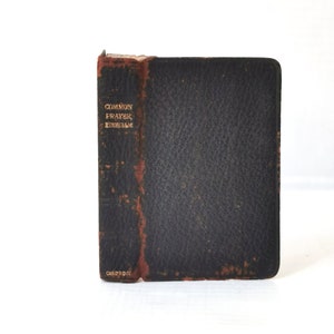 Book of Common Prayer (1900) Antique Decorative Leather Pocket Book of Common Prayer & Hymns