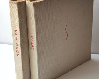 Van Gogh & Degas (jaren 50) vintage geïllustreerde kunstboekencollectie