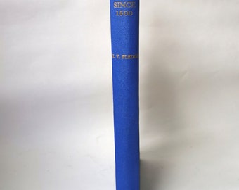 Science Since 1500 (1946) Pledge, Vintage Illustrated Chemistry, Physics, Biology, Mathematics Blue Decorative Book