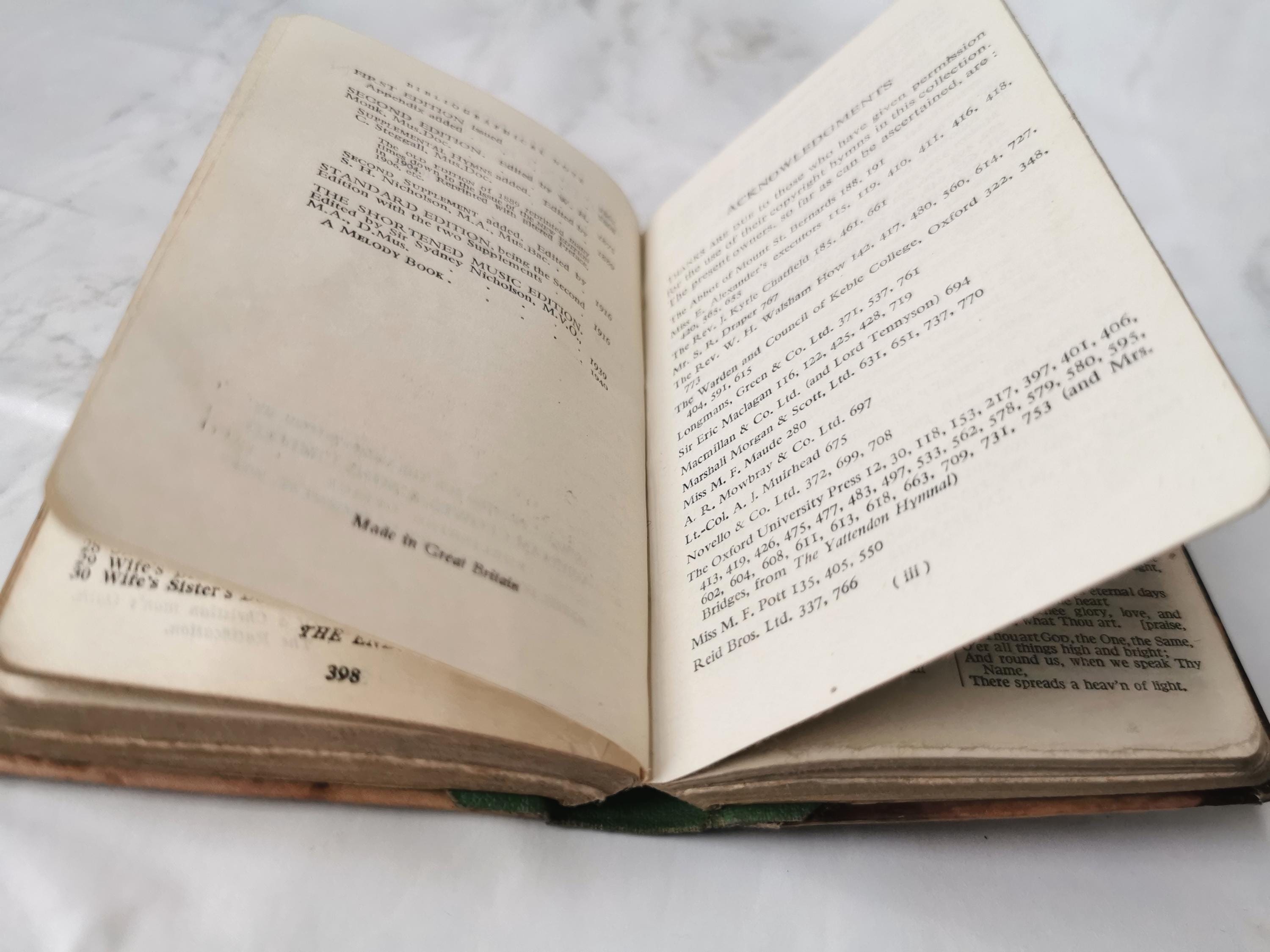 1930年代のアンティークイラスト入り祈祷書、英国国教会 - Etsy 日本