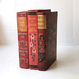 1900 RARE Set of 7 Vintage Books English Literature