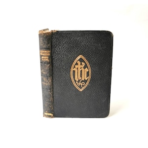 アンティーク聖書（1880年頃）ブラウンズ自訳図解装飾大型革製