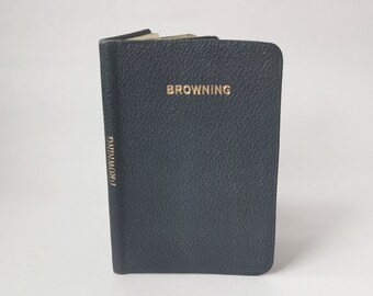 Works of Robert Browning (1945) Kingsgate Pocket Poets Vintage Decorative Marbled Edition Blue Book