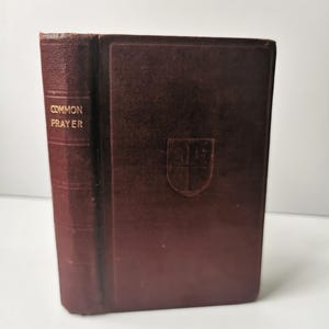 Common Prayer & Hymns (1922)  Vintage Red  Decorative Prayer Book