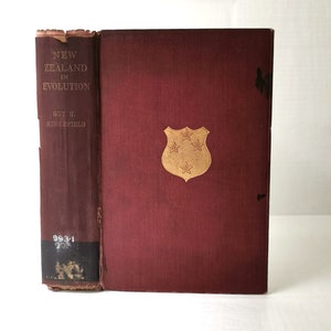 Nueva Zelanda en evolución (1909) Primera edición Historia ilustrada del libro coleccionable antiguo de Nueva Zelanda