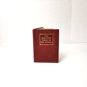The Greatest Thing in the World, Drummond Antique Miniature Book