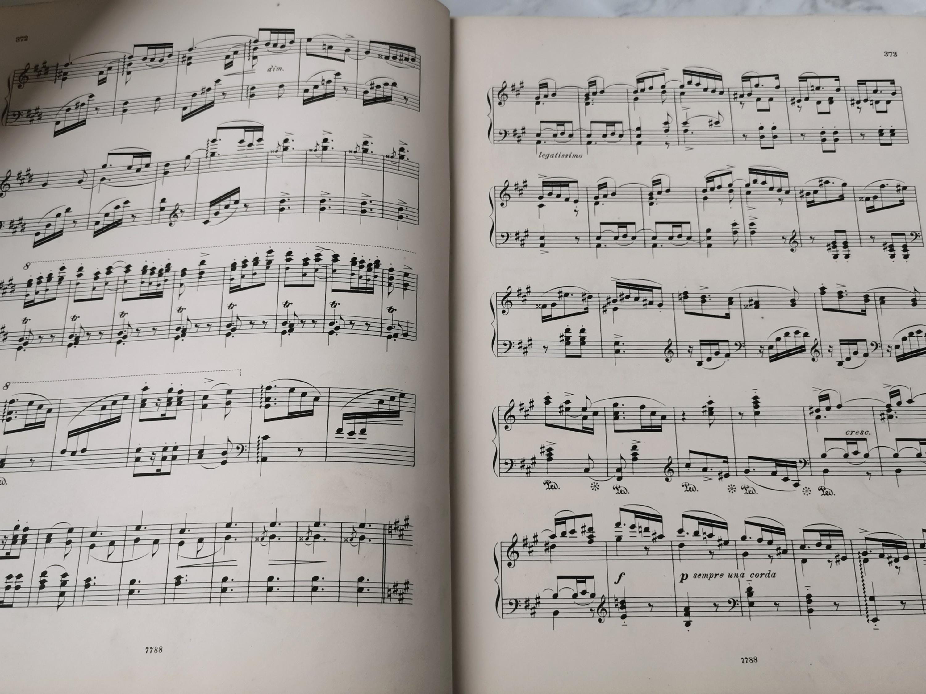 アウグナーの19世紀ピアノ曲集（1880年代頃） 希少なピアノ楽譜集（2巻