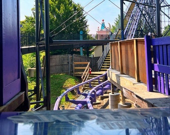 Kennywood Phantom's Revenge Roller Coaster Front Seat Print | Pittsburgh Photography