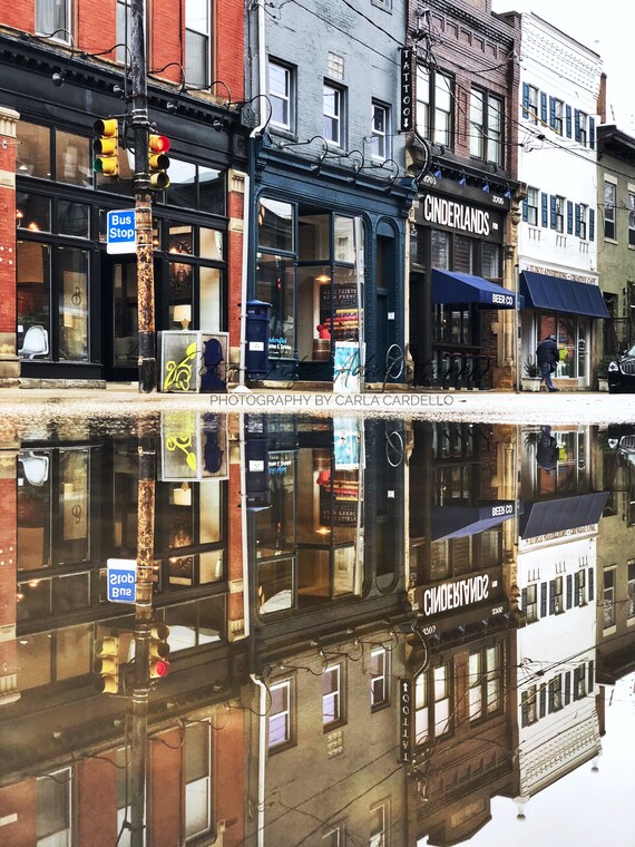 Lawrenceville Neighborhood Reflection Photography Pittsburgh 