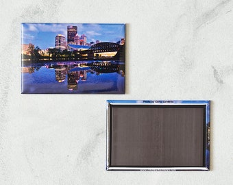 Pittsburgh Skyline Reflection Refrigerator Magnet | 2" x 3" | Heavy Duty