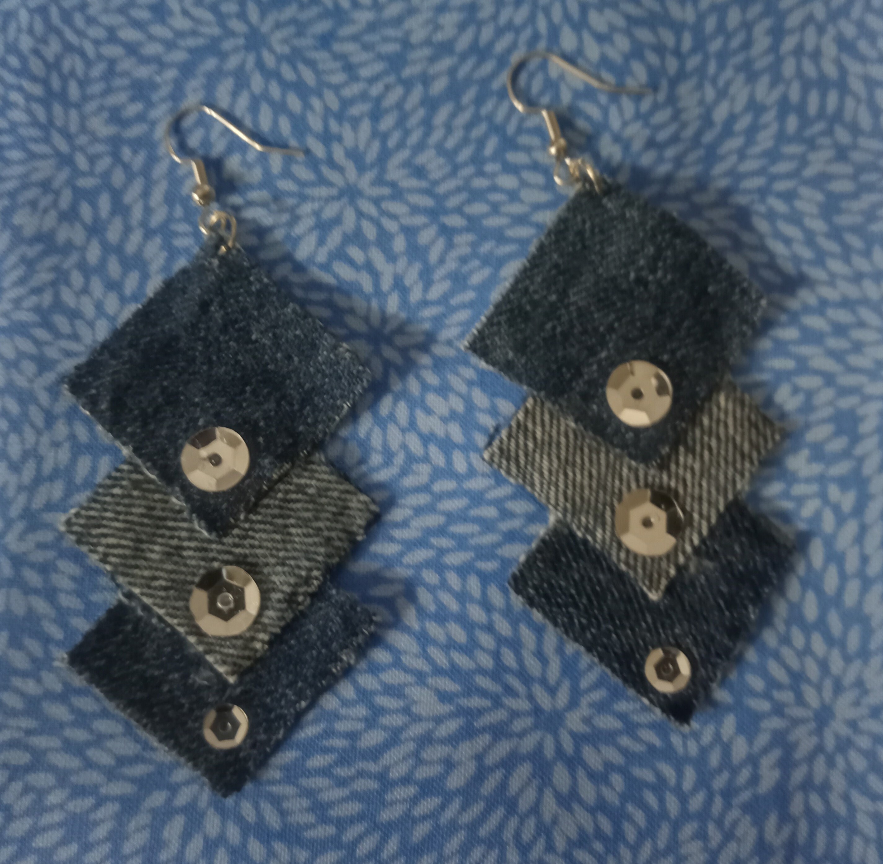 Jean Earrings custom made Etsy